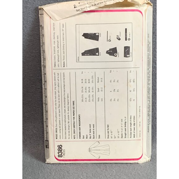 Simplicity 8386 Misses Dress Pattern Medium 14-16 - uncut - Picture 2 of 2